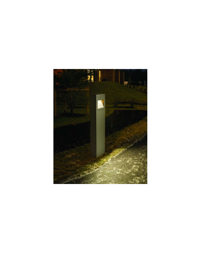 Lampa stojąca Namsos Led moduł - Norlys zewnętrzna oprawa ogrodowa do oświetlania podjazdów tarasów ogrodów grafit aluminium