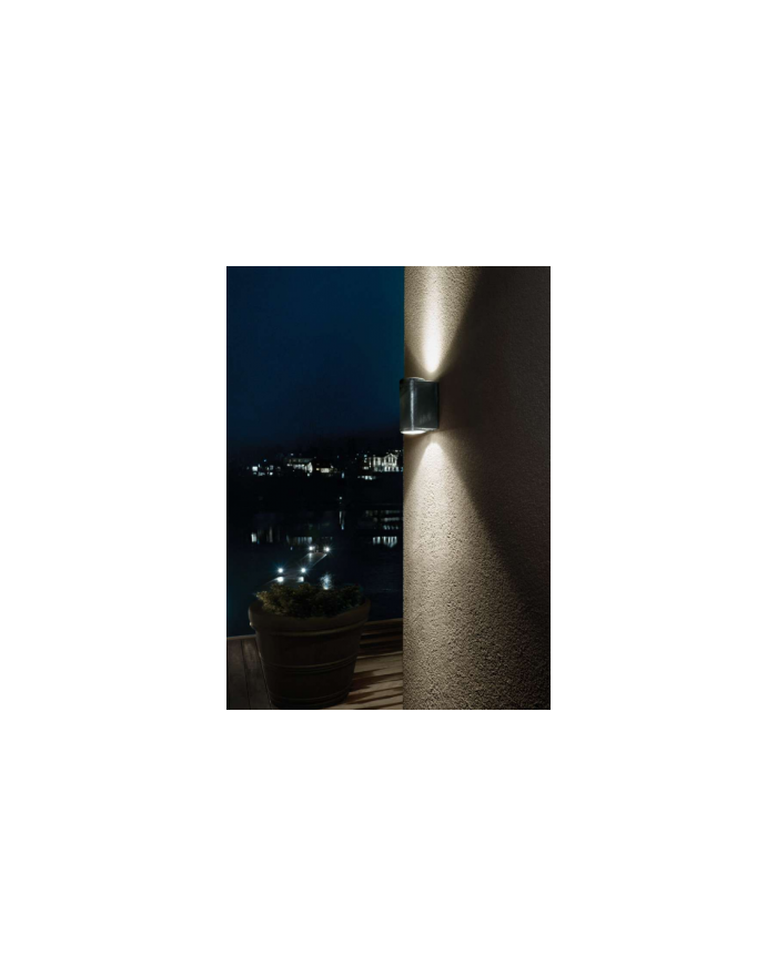 Oprawa ścienna Mandal - Norlys oprawa zewnętrzna światło dwukierunkowe do iluminacji budynków czarna lub ocynk