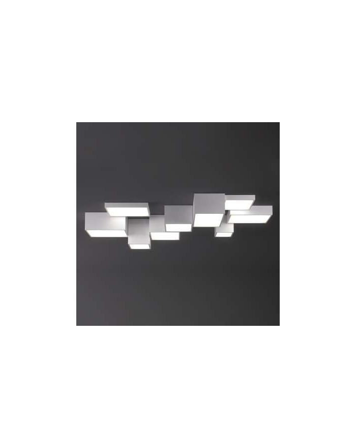Lampa Belona KWADRAT plafon - Cleoni oprawa sufitowa metalowa w kształcie kostki