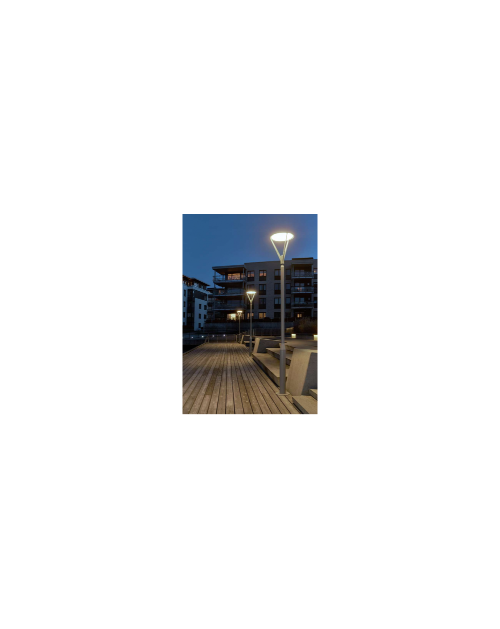Oprawa nasadzana Hammerfest LED Moduł do zamontowania na słupie - Norlys zewnętrzna lampa uliczna parkowa aluminium grafit