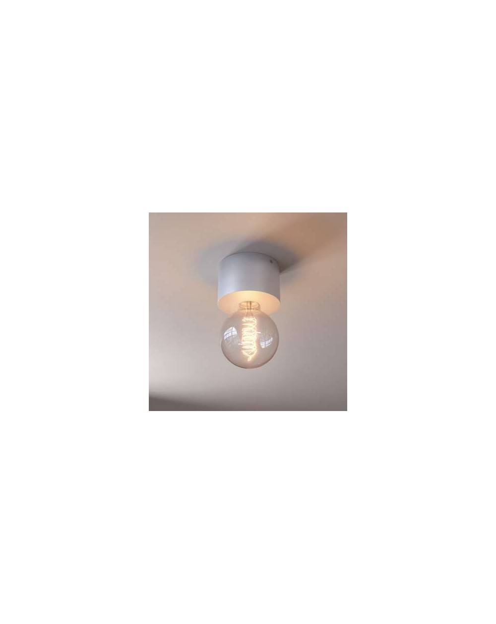 Natynkowa / lampa sufitowa Minimal Stropowy - wersja A2 NT 1 x 60W - Cleoni kolor aluminium biały czarny