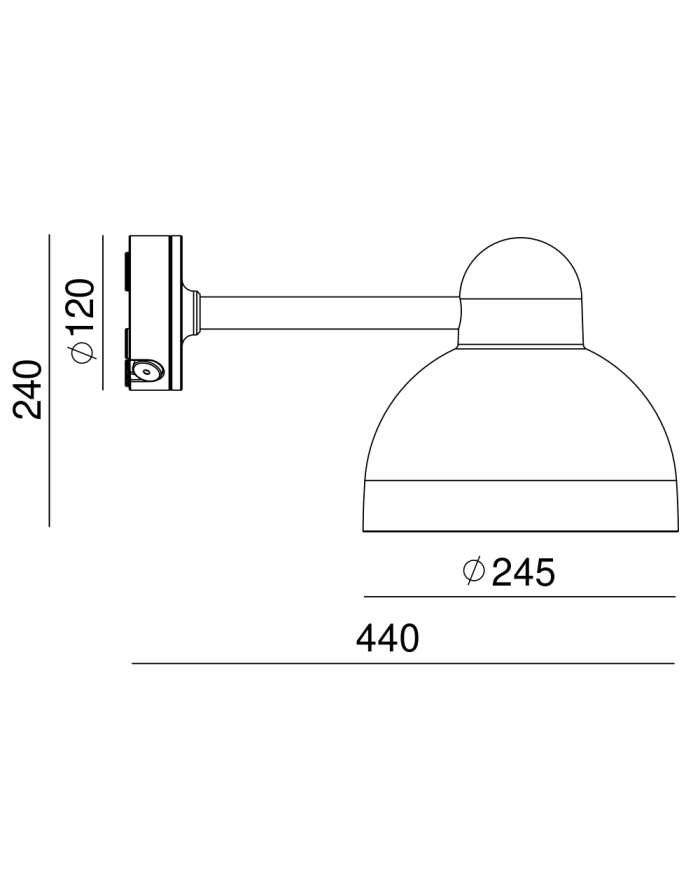 Lampa ścienna / kinkiet Koster LED moduł - Norlys oprawa ledowa zewnętrzna aluminium lub grafit