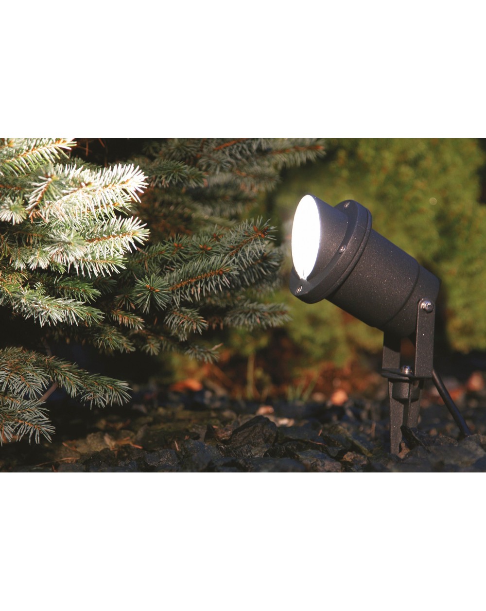Oprawa gruntowa typu reflektor BUSH - Nowodvorski Oświetlenie zewnętrzne do podświetlania ogrodów kolor grafit
