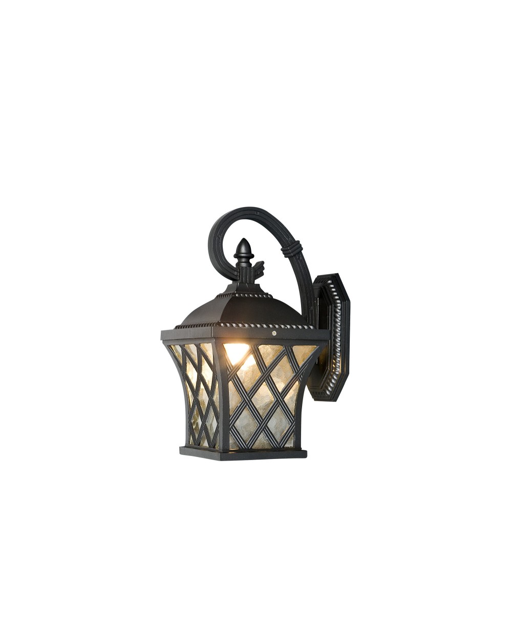 Lampa ścienna TAY - Nowodvorski Oświetlenie zewnętrzne kinkiet oprawa o klasycznym wzorze kolor czarny