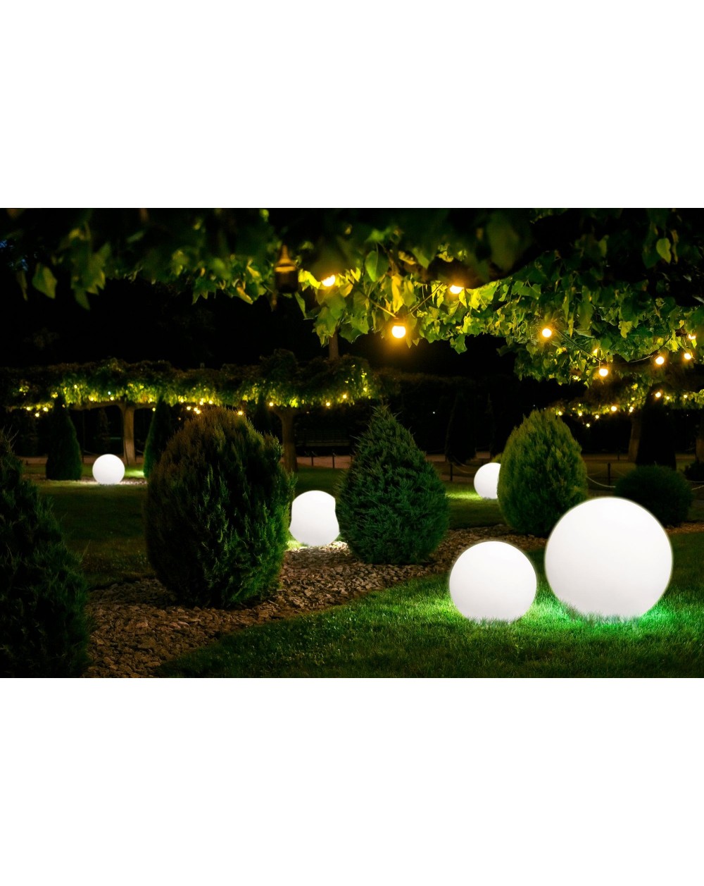 Oprawa przenośna CUMULUS S świecąca kula - Nowodvorski Oświetlenie zewnętrzne dekoracja ogrodu tarasu
