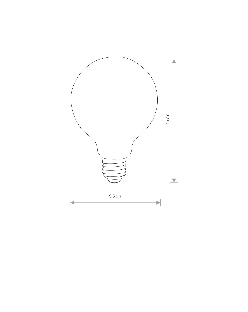 Żarówka BULB GLASS BALL LED, E27, 8W - Nowodvorski