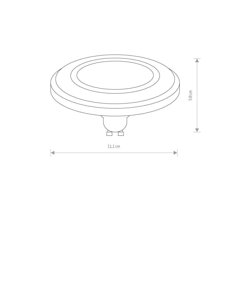 Żarówka REFLECTOR DIFFUSER LED, GU10, ES111, 9W - Nowodvorski