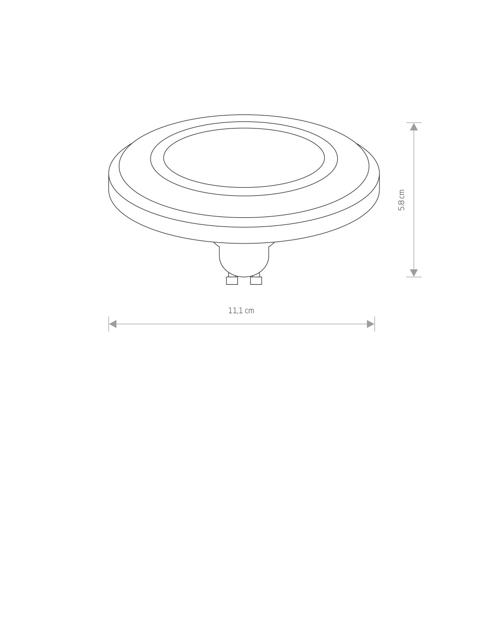 Żarówka REFLECTOR LENS LED, GU10, ES111, 9W - Nowodvorski