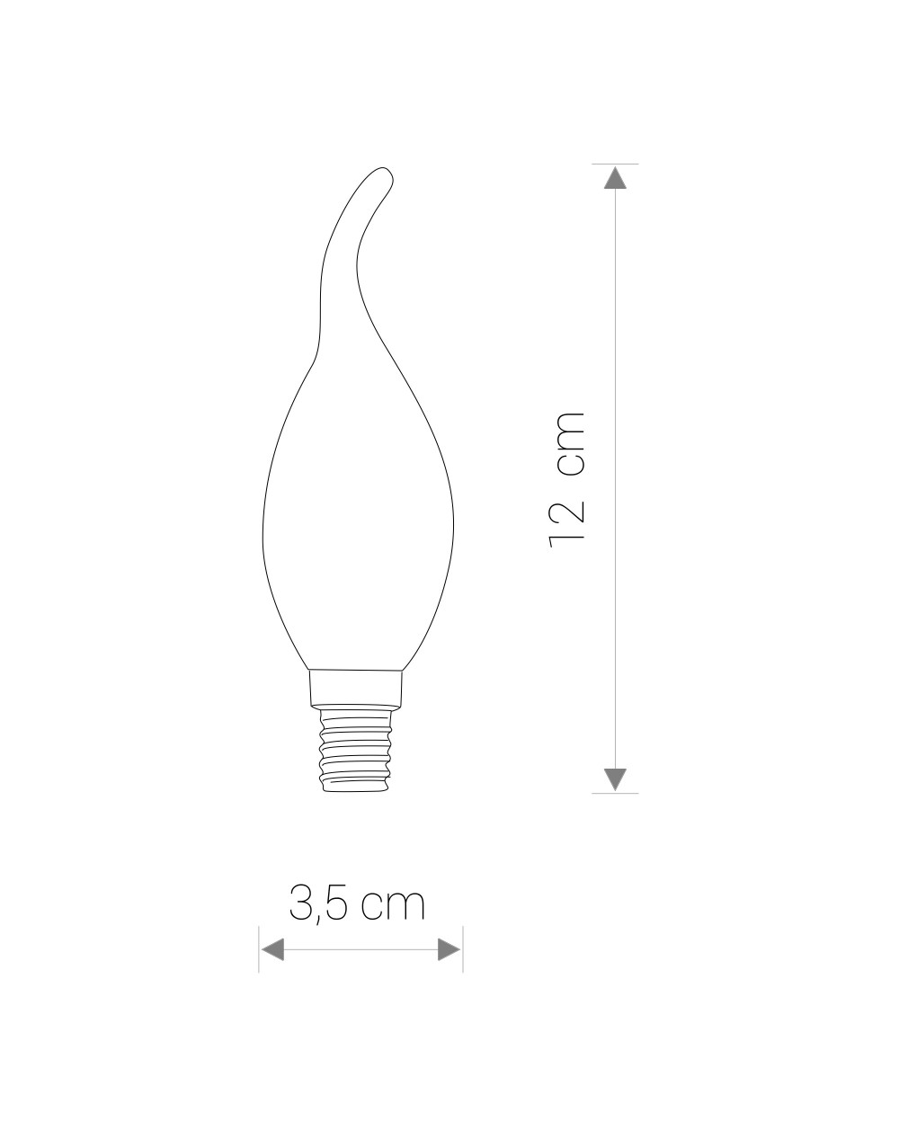 Żarówka BULB VINTAGE LED E14, 4W - Nowodvorski