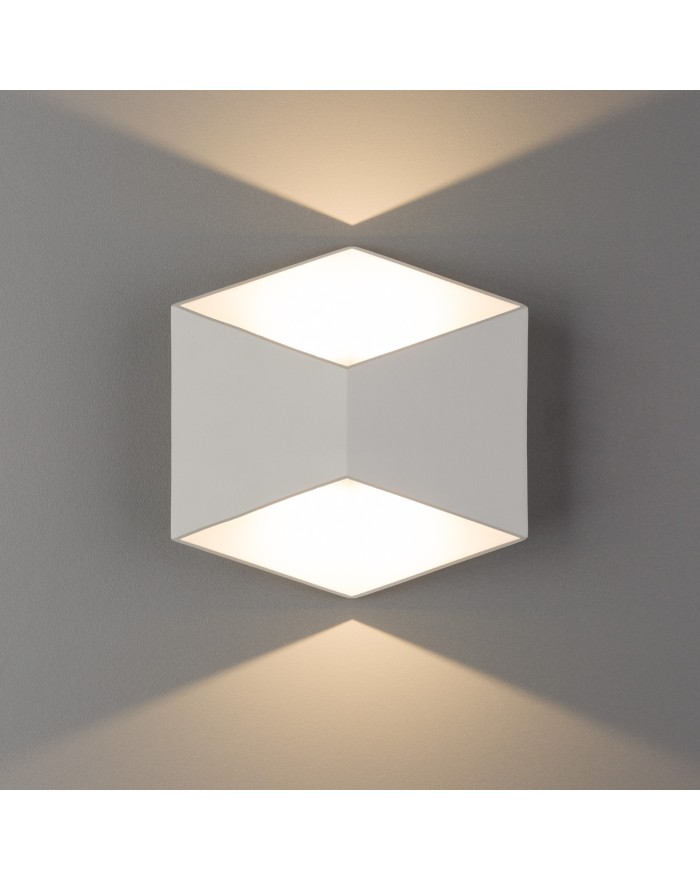 Oprawa ścienna TRIANGLES LED - Nowodvorski Oświetlenie zewnętrzne kinkiet do podświetlenia elewacji kolor biały
