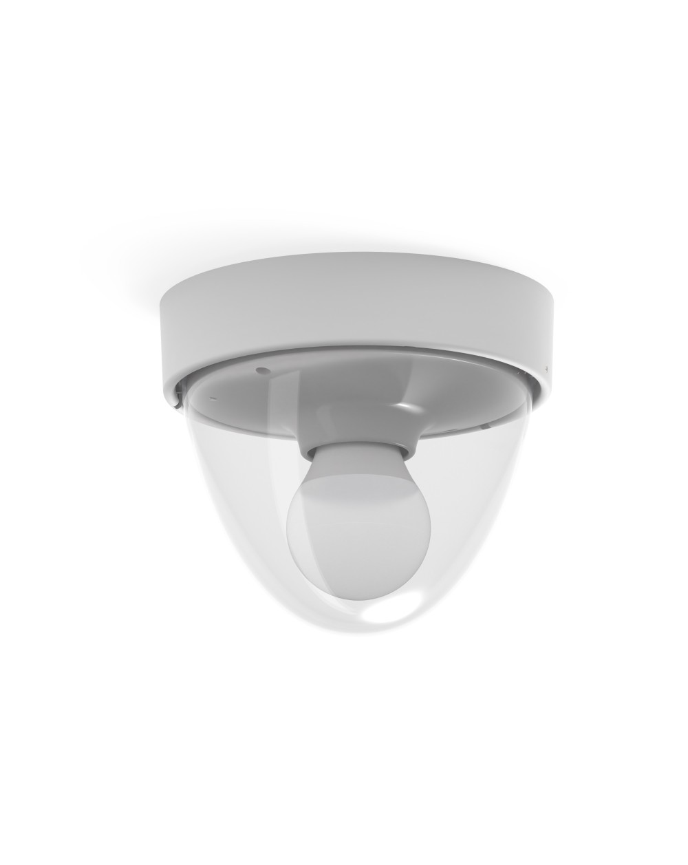 Oprawa stropowa NOOK Sensor z czujnikiem ruchu - Nowodvorski Oświetlenie zewnętrzne plafon na taras kolor biały